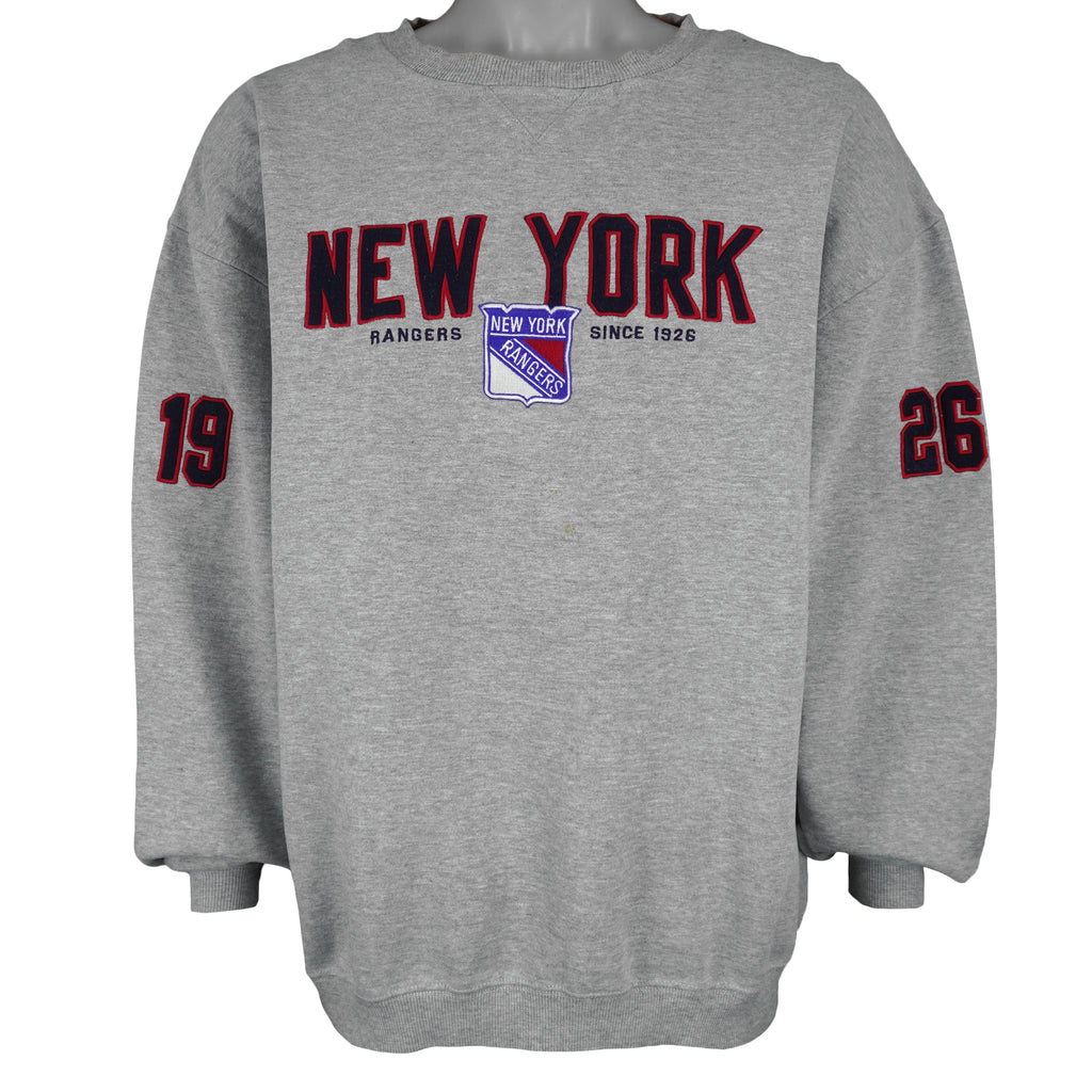 NHL (Old Time Hockey) - New York Rangers Embroidered Sweatshirt 2000s X-Large Vintage Retro Hockey