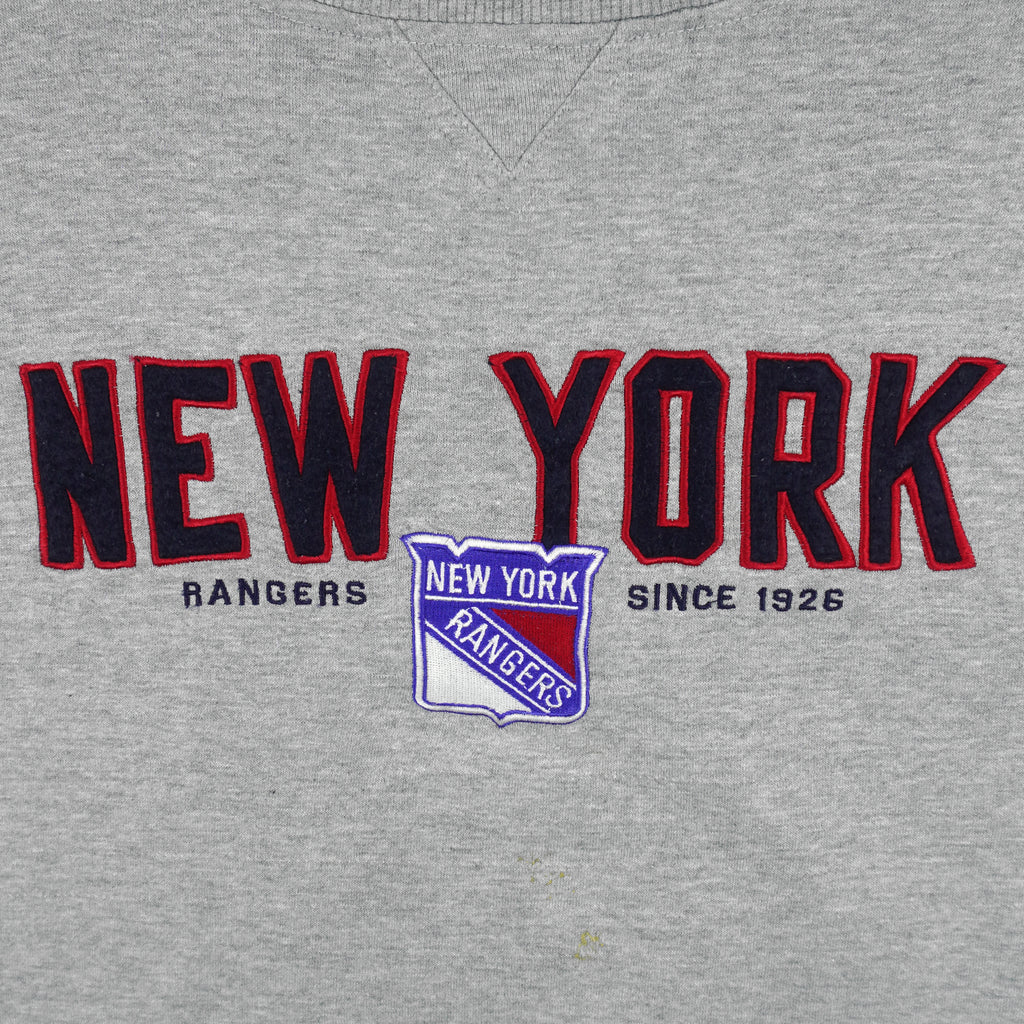 NHL (Old Time Hockey) - New York Rangers Embroidered Sweatshirt 2000s X-Large Vintage Retro Hockey