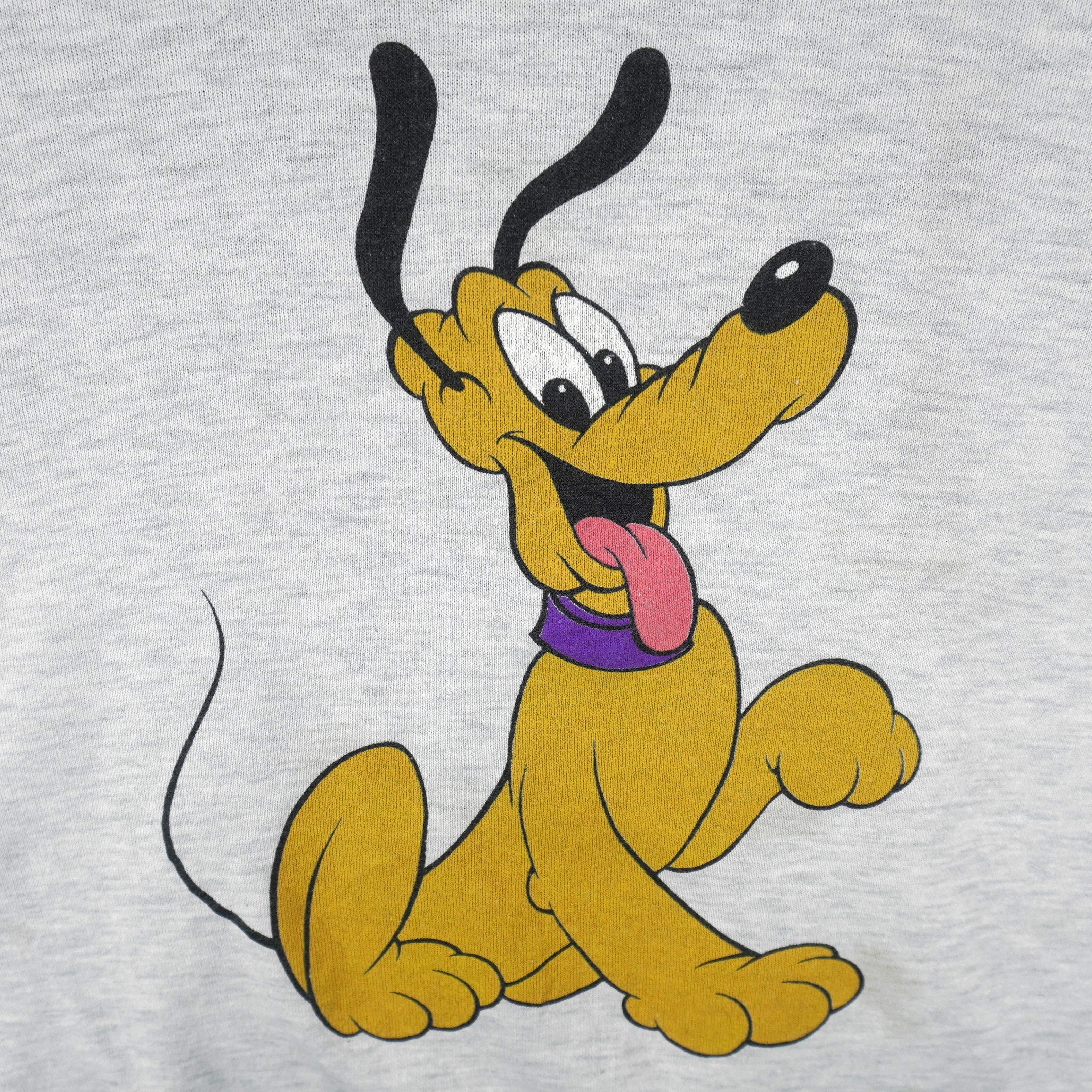 Disney - Pluto Crew Neck Sweatshirt 1990s Large Vintage Retro
