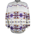 Vintage (AU) - Southwestern Geometric Button-Up Sweatshirt 1992 X-Large Vintage Retro
