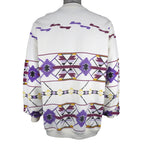 Vintage (AU) - Southwestern Geometric Button-Up Sweatshirt 1992 X-Large Vintage Retro