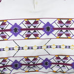 Vintage (AU) - Southwestern Geometric Button-Up Sweatshirt 1992 X-Large Vintage Retro