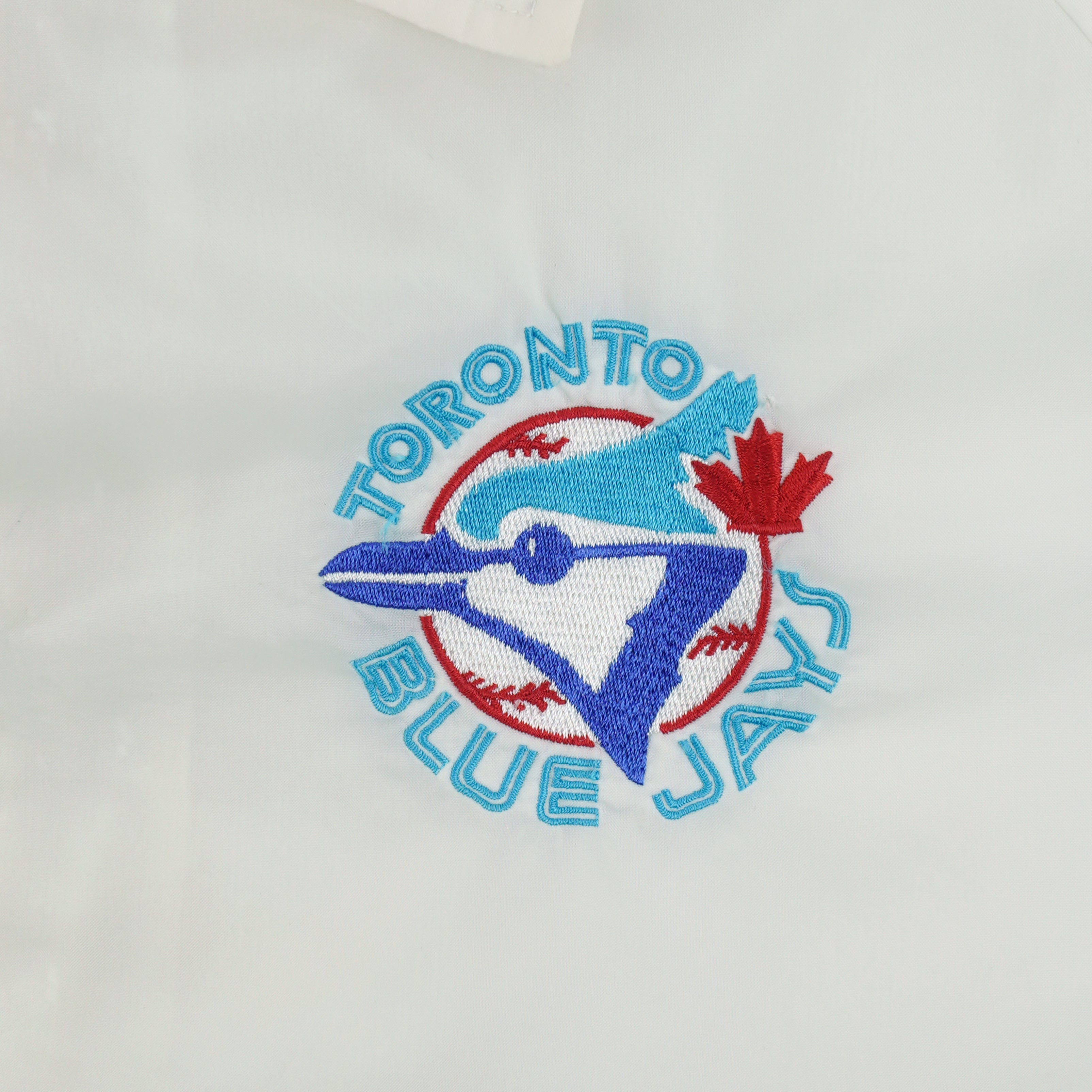 MLB (Athletics Softwear) - Toronto Blue Jays Button Up Jacket 1990s Medium Vintage Retro Baseball