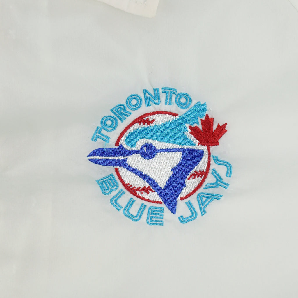 MLB (Athletics Softwear) - Toronto Blue Jays Button Up Jacket 1990s Medium Vintage Retro Baseball