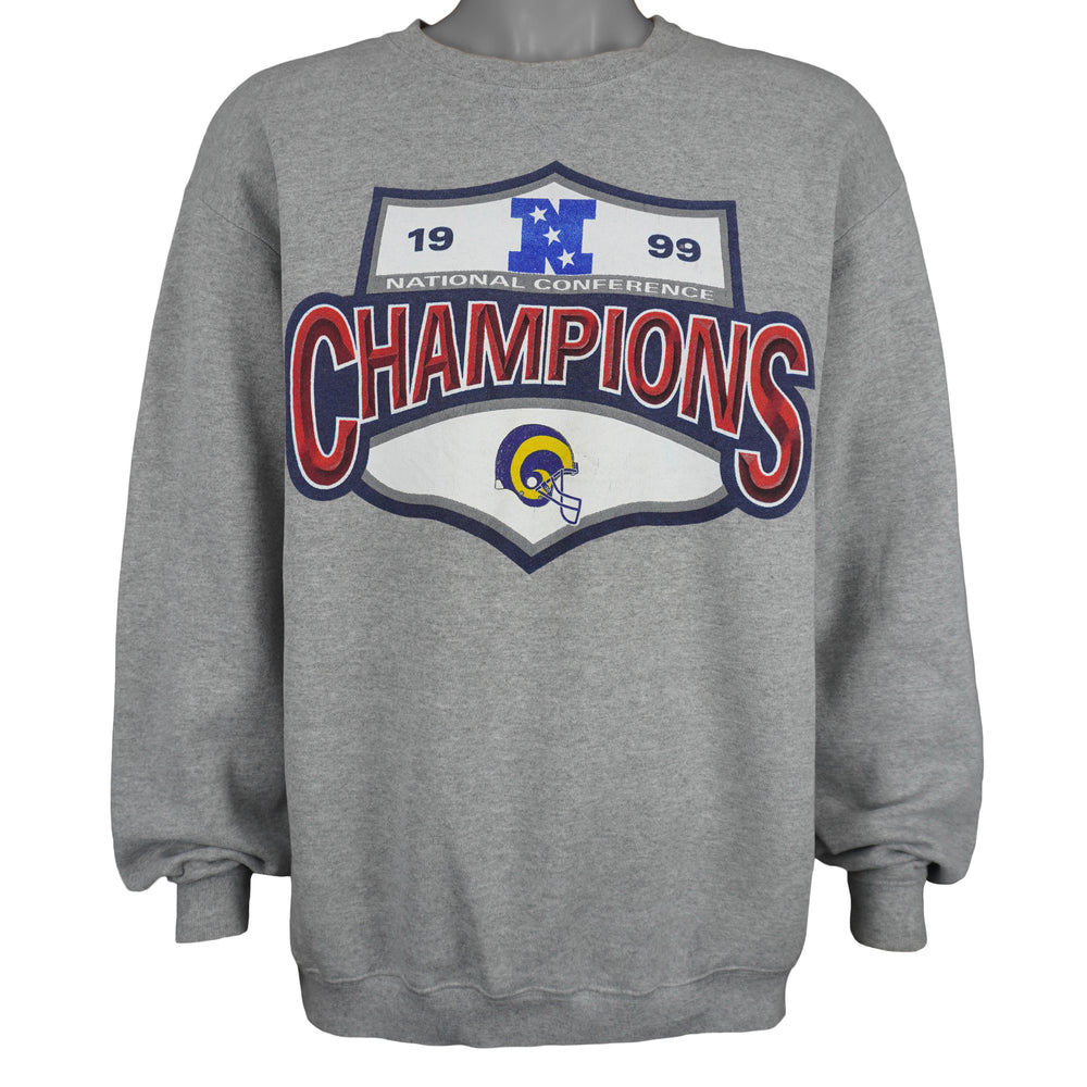 NFL (SPL) - St. Louis Rams Champions Crew Neck Sweatshirt 1999 X-Large Vintage Retro Football