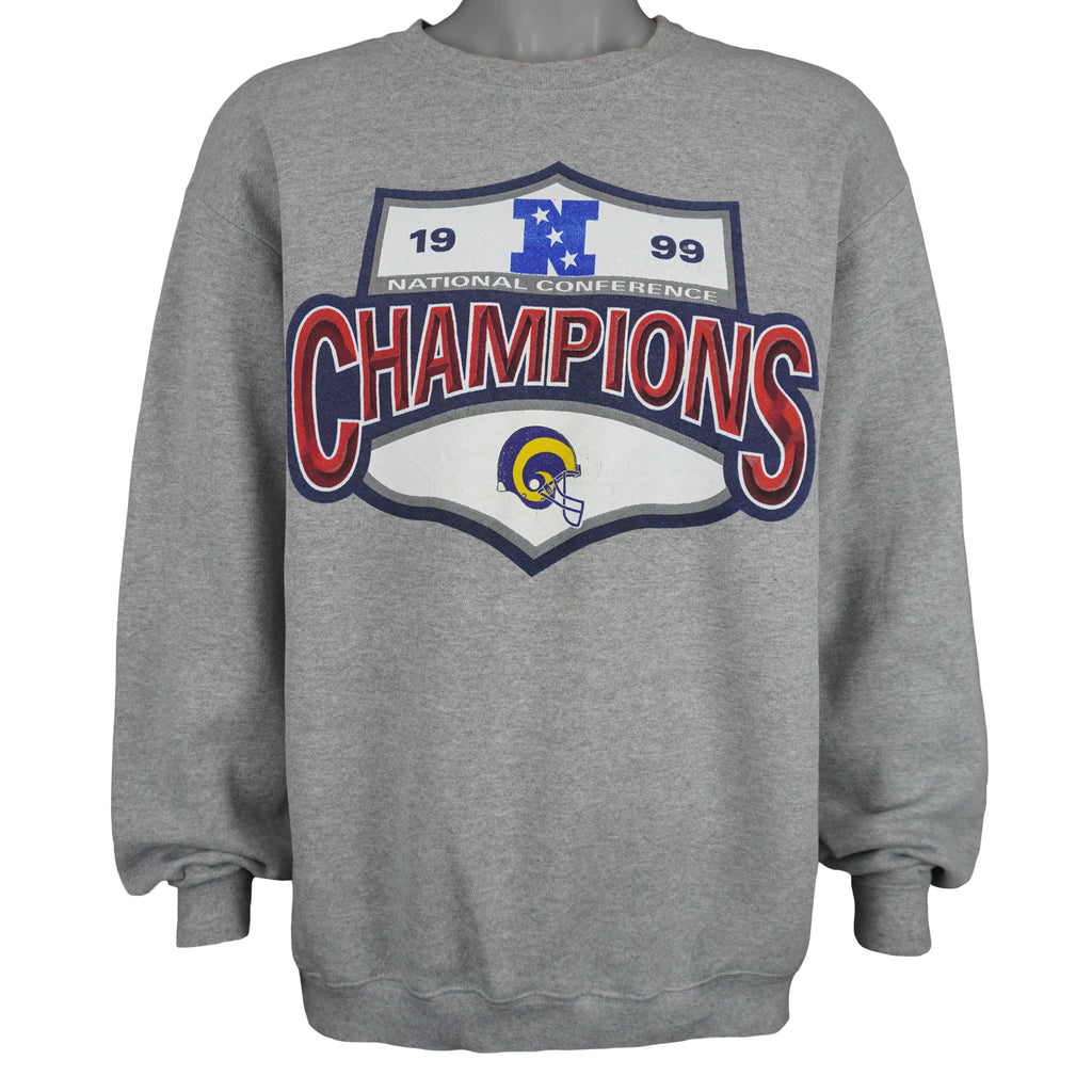 NFL (SPL) - St. Louis Rams Champions Crew Neck Sweatshirt 1999 X-Large Vintage Retro Football