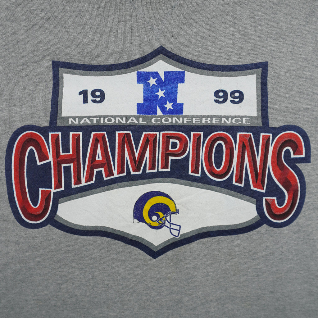 NFL (SPL) - St. Louis Rams Champions Crew Neck Sweatshirt 1999 X-Large Vintage Retro Football