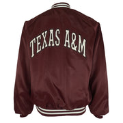NCAA (Locker Line) - Texas A&M Aggies Bomber Jacket 1990s Large Vintage Retro