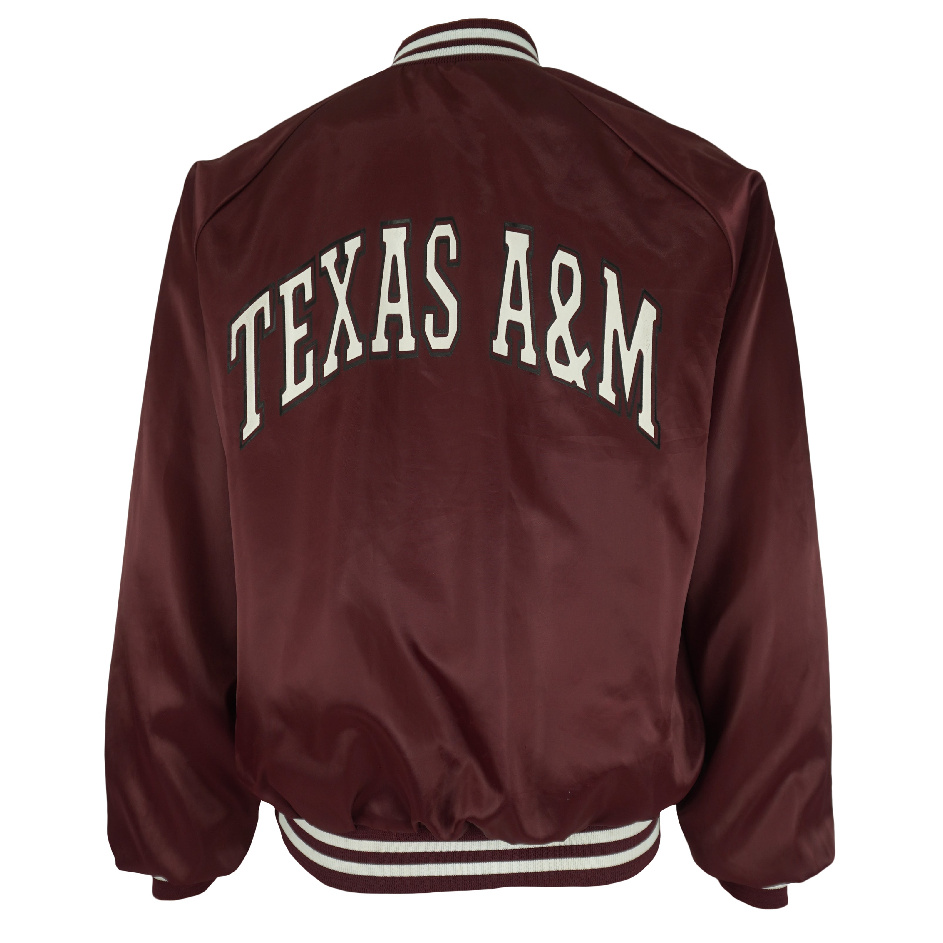 NCAA (Locker Line) - Texas A&M Aggies Bomber Jacket 1990s Large Vintage Retro