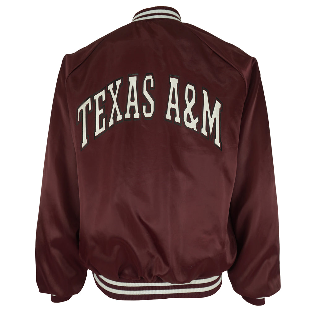 NCAA (Locker Line) - Texas A&M Aggies Bomber Jacket 1990s Large Vintage Retro