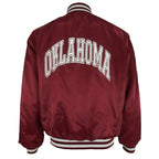 NCAA (Pride-Maker) - Red Oklahoma Sooners Satin Jacket 1990s Large Vintage Retro