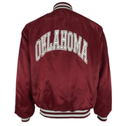 NCAA (Pride-Maker) - Red Oklahoma Sooners Satin Jacket 1990s Large Vintage Retro