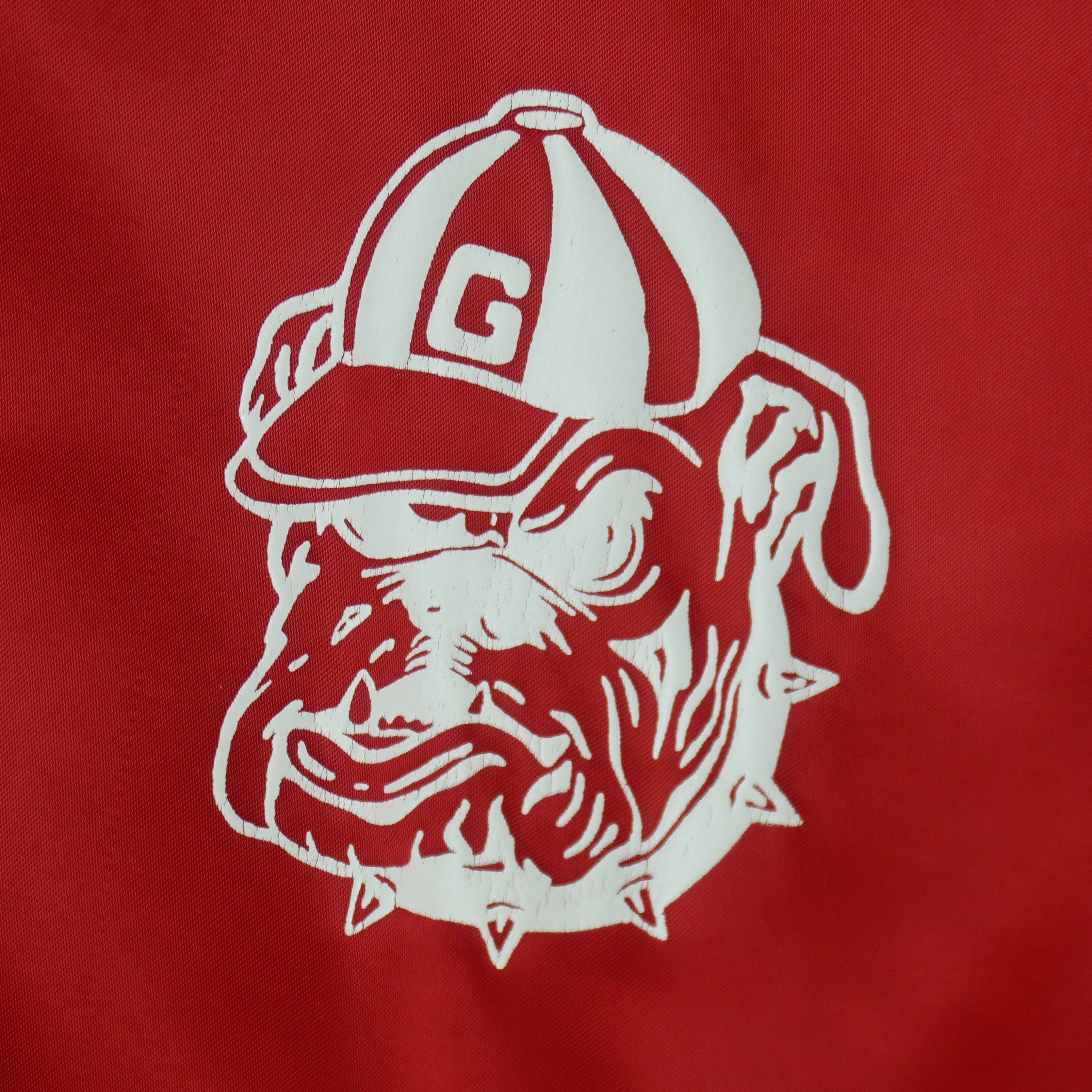 NCAA (Pride-Maker) - Georgia Bulldogs Satin Jacket 1990s Large Vintage Retro