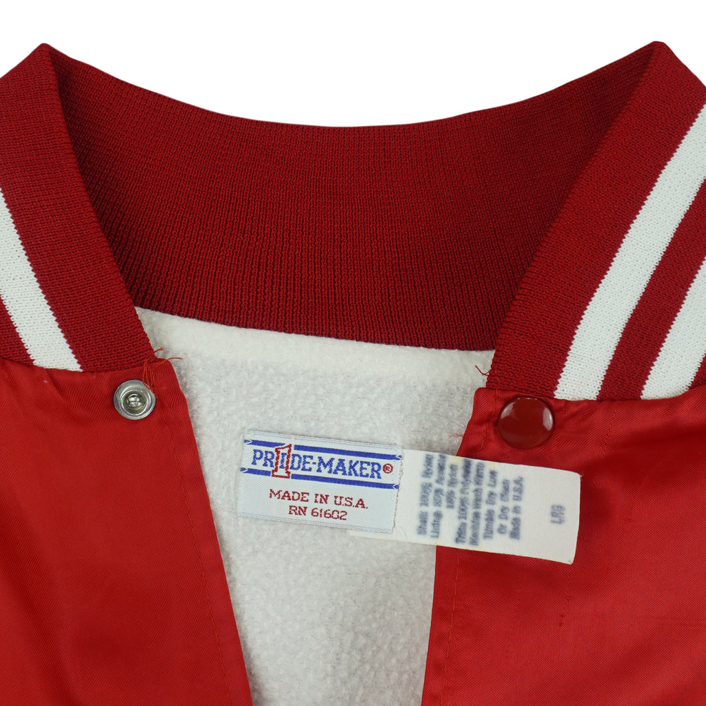 NCAA (Pride-Maker) - Georgia Bulldogs Satin Jacket 1990s Large Vintage Retro