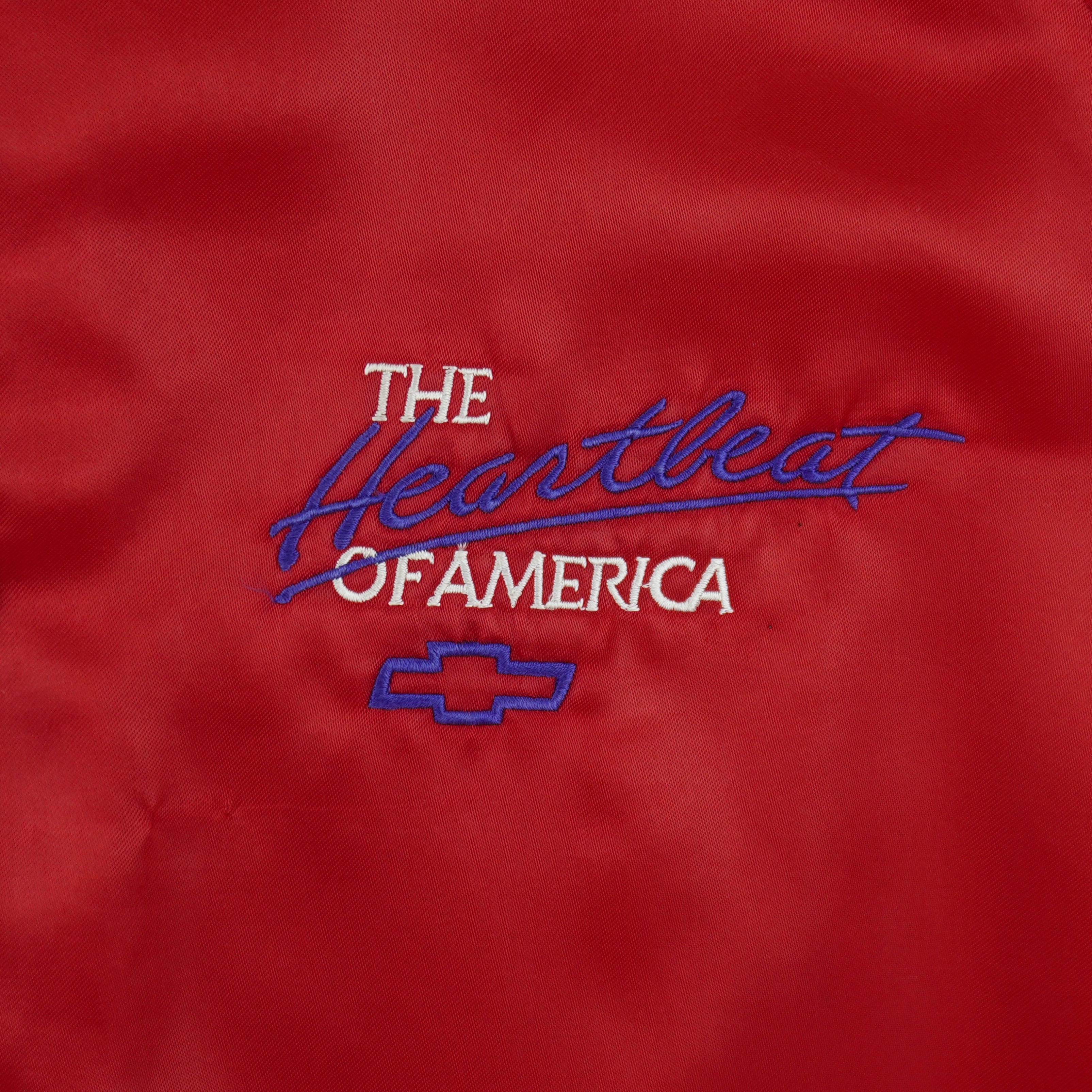 Vintage (WestArk) - Chevrolet The Heartbeat of America Satin Jacket 1990s X-Large Vintage Retro