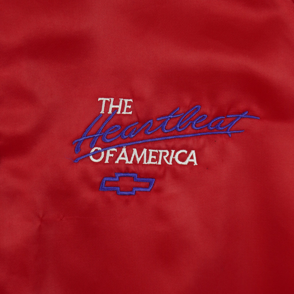 Vintage (WestArk) - Chevrolet The Heartbeat of America Satin Jacket 1990s X-Large Vintage Retro