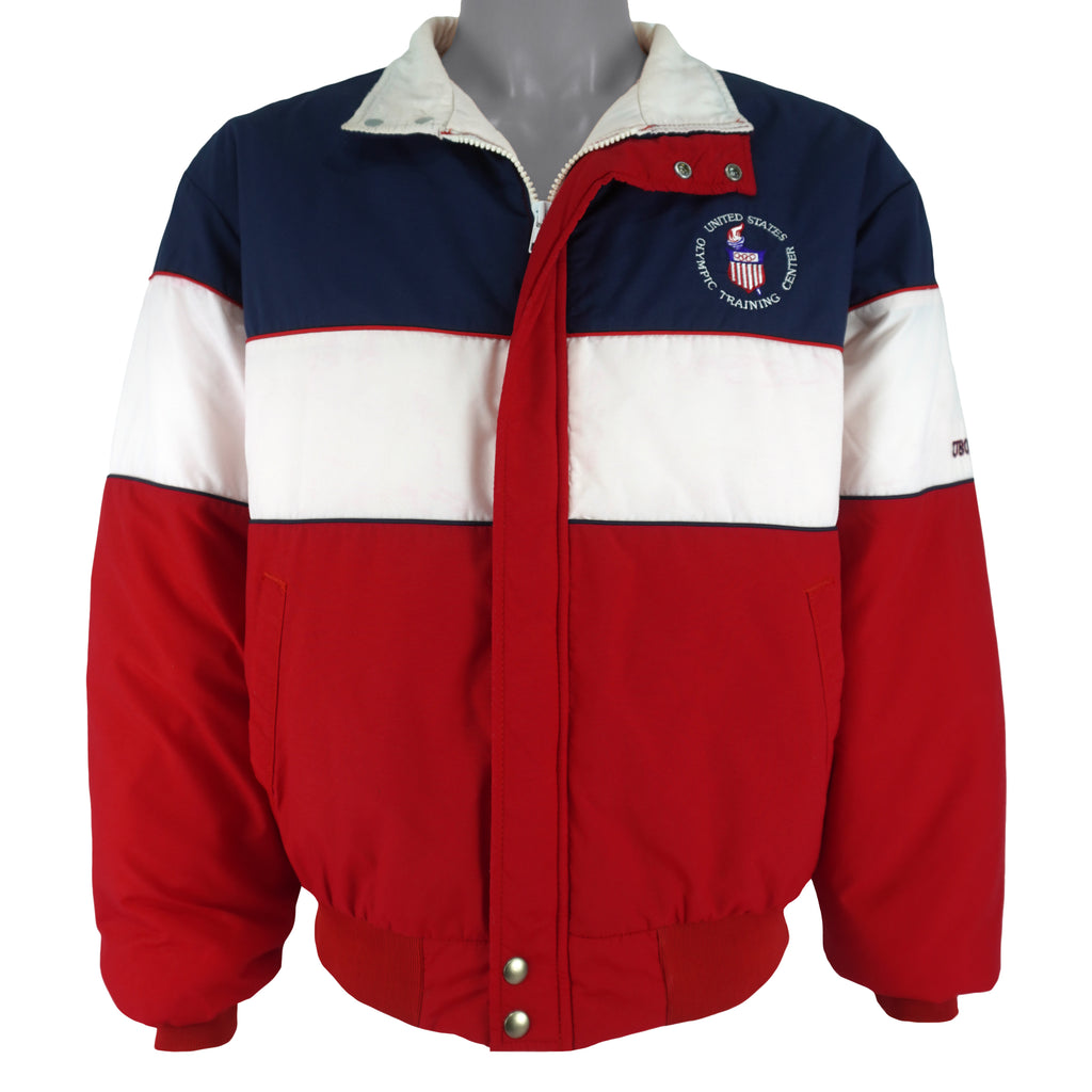 Vintage (Swingster) - USA Olympic Training Center Button-Up Jacket 1990s Large Vintage Retro