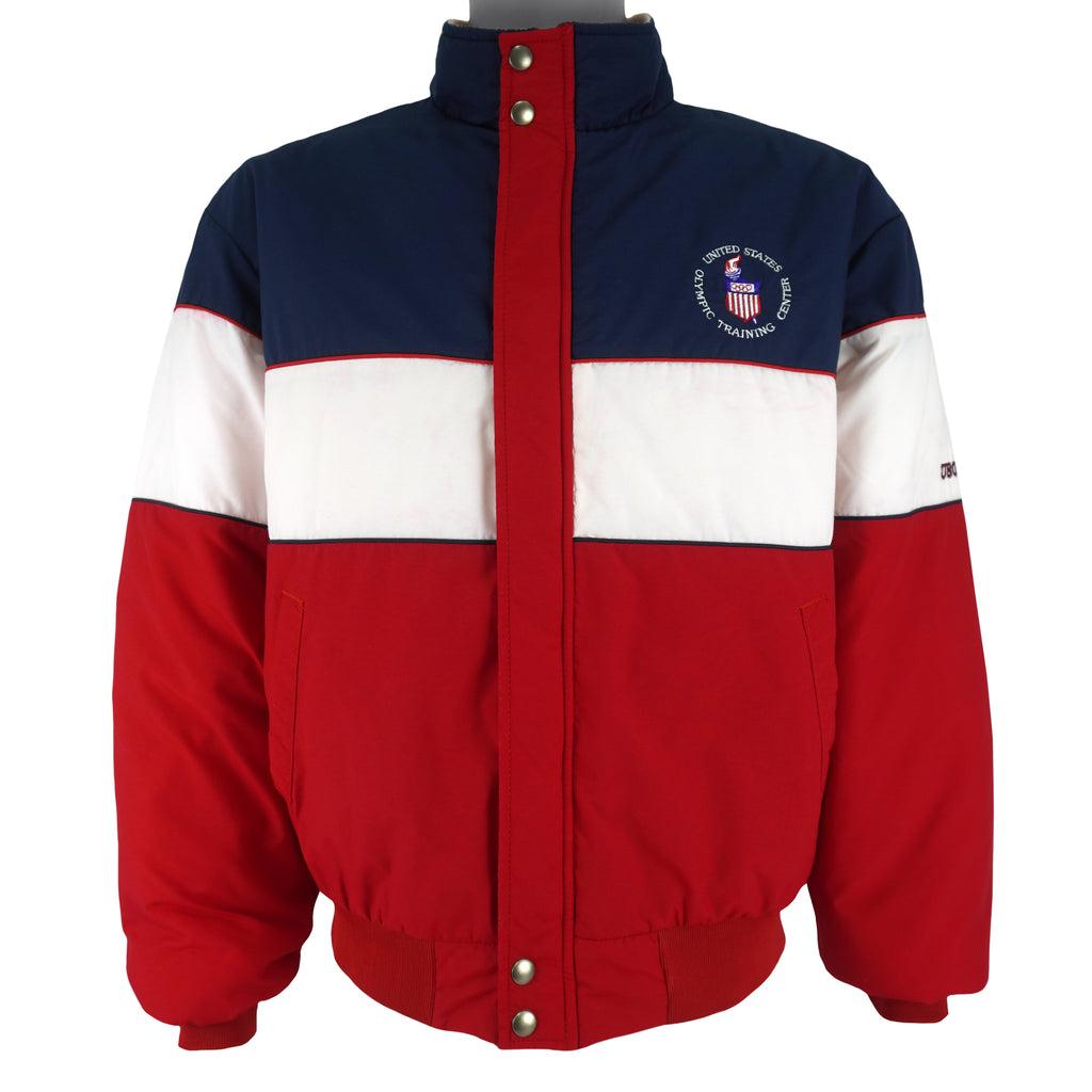 Vintage (Swingster) - USA Olympic Training Center Button-Up Jacket 1990s Large Vintage Retro