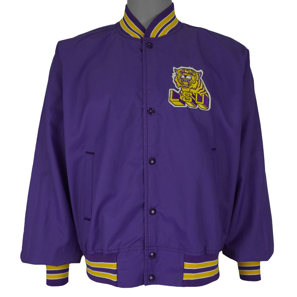 NCAA (Chalk Line) - LSU Tigers Big Logo Jacket 1990s X-Large Vintage Retro