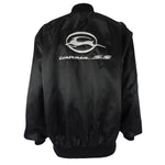 Vintage (West Ark) - Black Impala Car Satin Jacket 1990s 2X-Large Vintage Retro