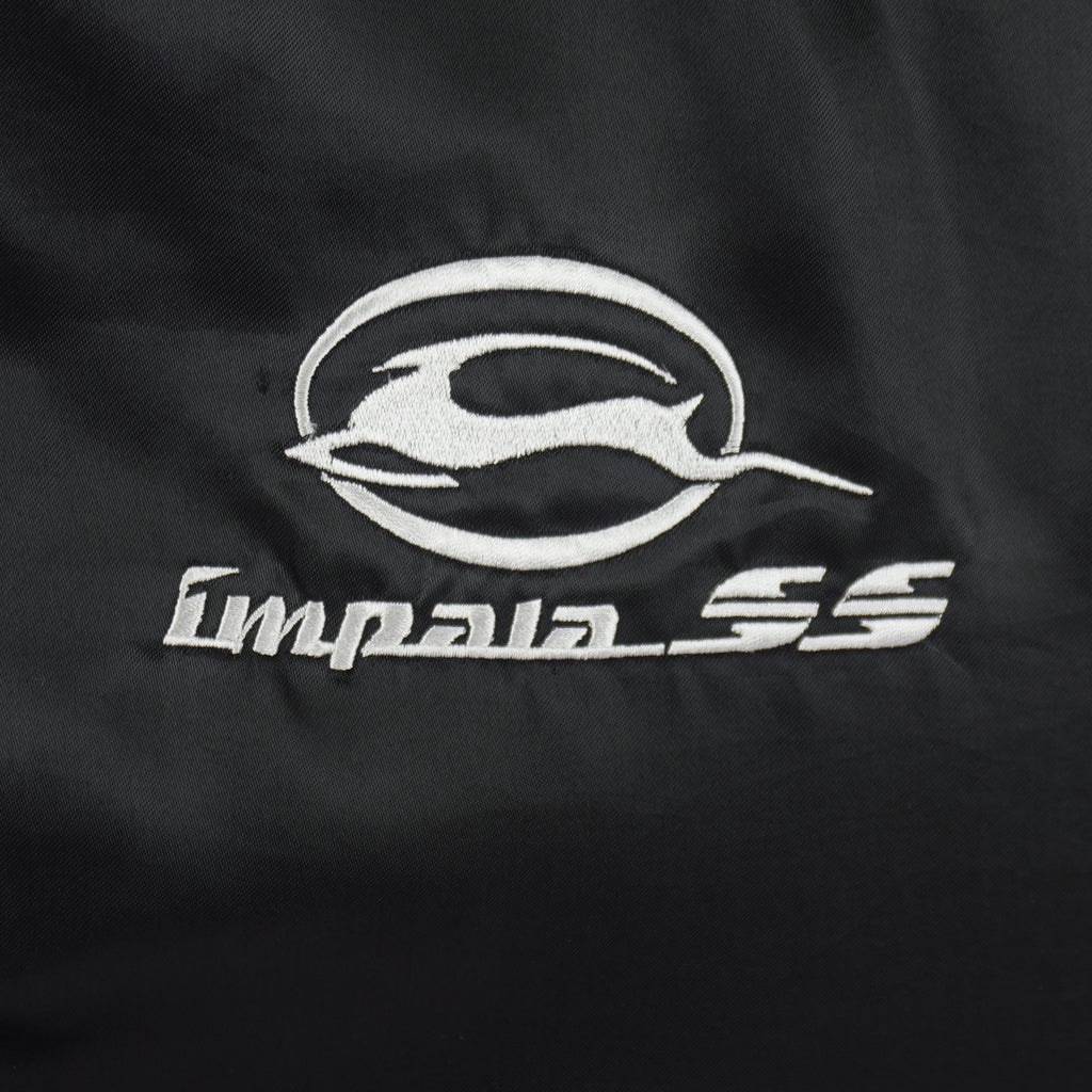 Vintage (West Ark) - Black Impala Car Satin Jacket 1990s 2X-Large Vintage Retro