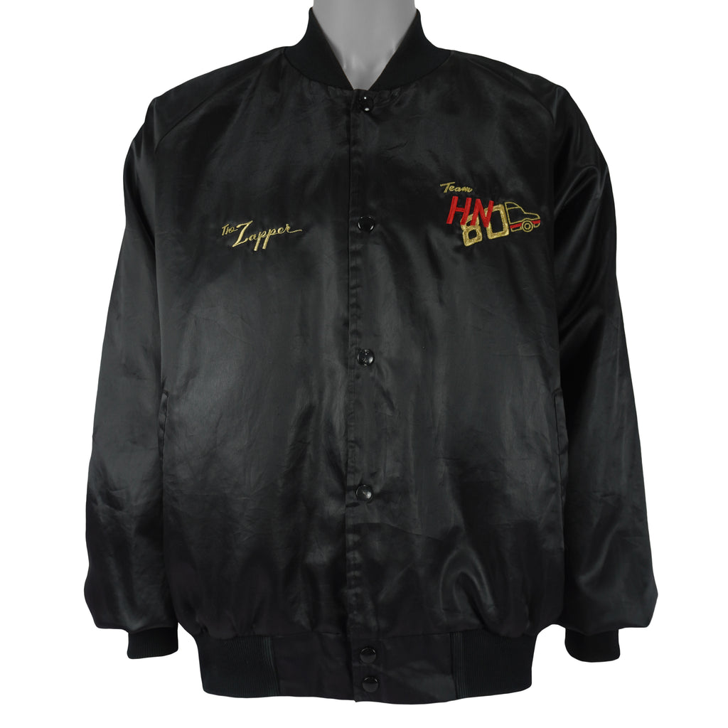 NASCAR (Auburn) - Ford Commercial Truck Spell-Out Satin Jacket 1990s XX-Large Vintage Retro