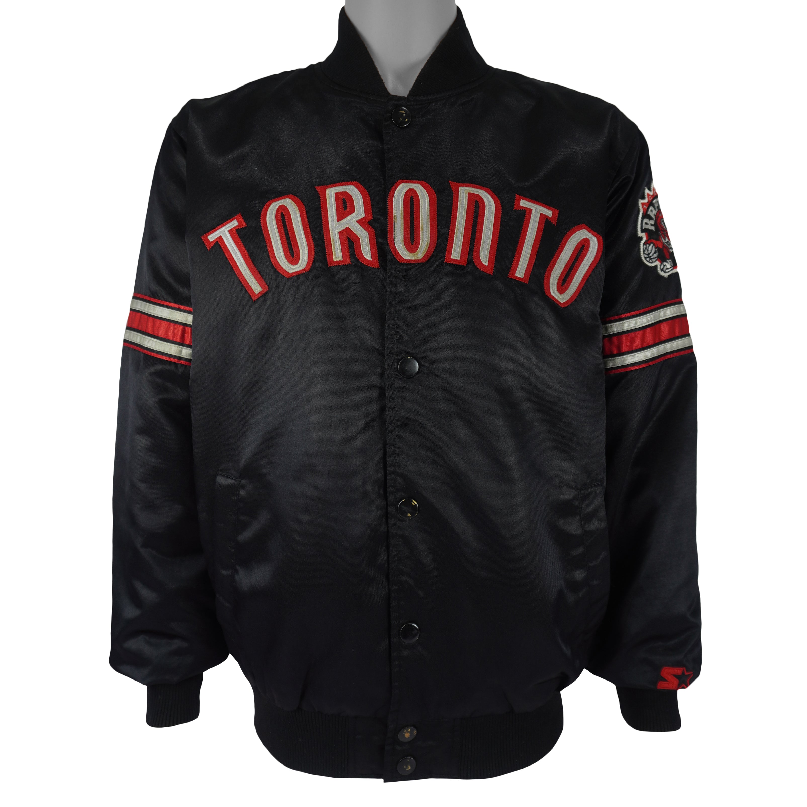 Starter - Toronto Raptors Bomber Jacket 1990s Medium Vintage Retro Basketball