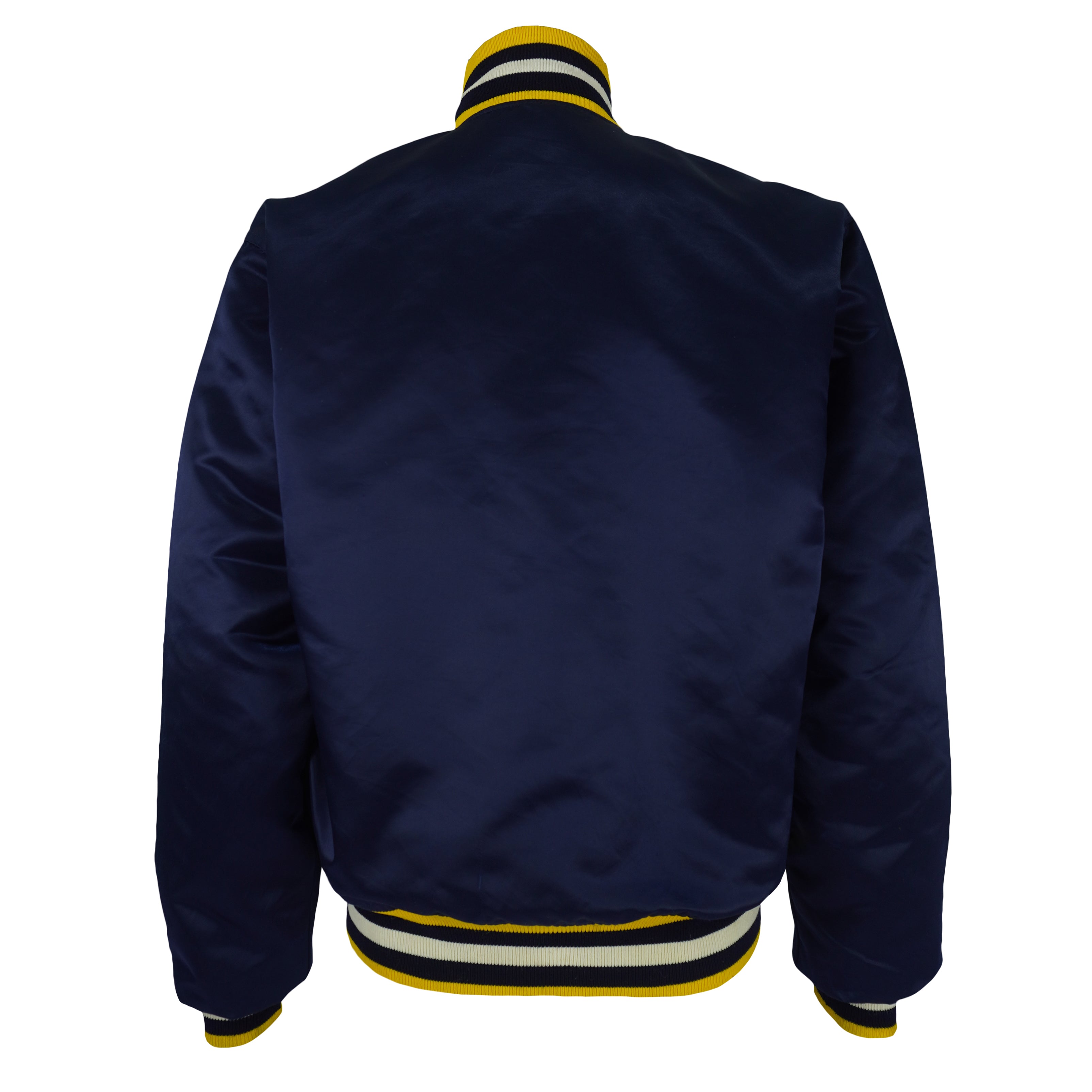 Starter - Michigan Wolverines Satin Jacket 1990s Medium Vintage Retro