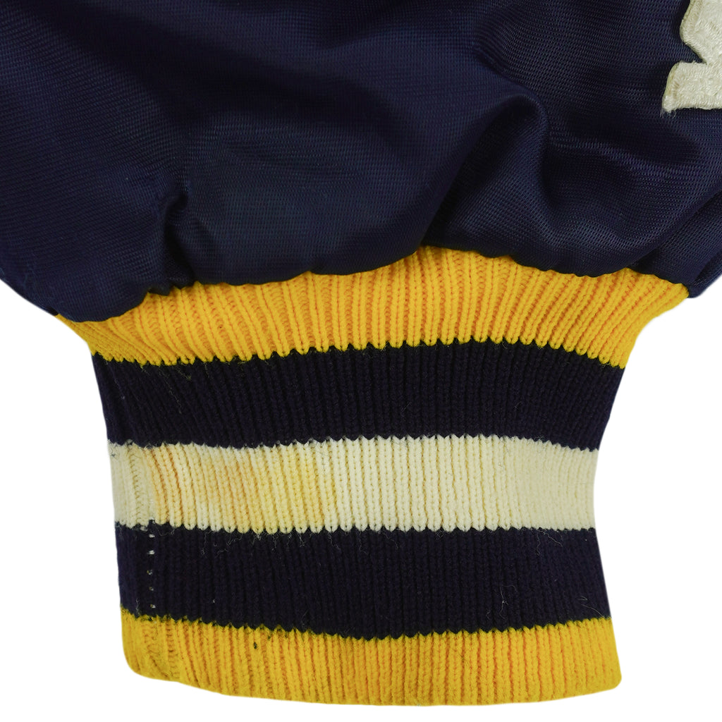 Starter - Michigan Wolverines Satin Jacket 1990s Medium Vintage Retro