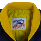 Starter - Michigan Wolverines Satin Jacket 1990s Medium Vintage Retro
