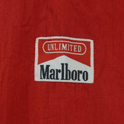 Vintage (Marlboro) - Red 1/4 Zip Pullover Packable Windbreaker 1990s X-Large Vintage Retro