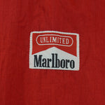 Vintage (Marlboro) - Red 1/4 Zip Pullover Packable Windbreaker 1990s X-Large Vintage Retro