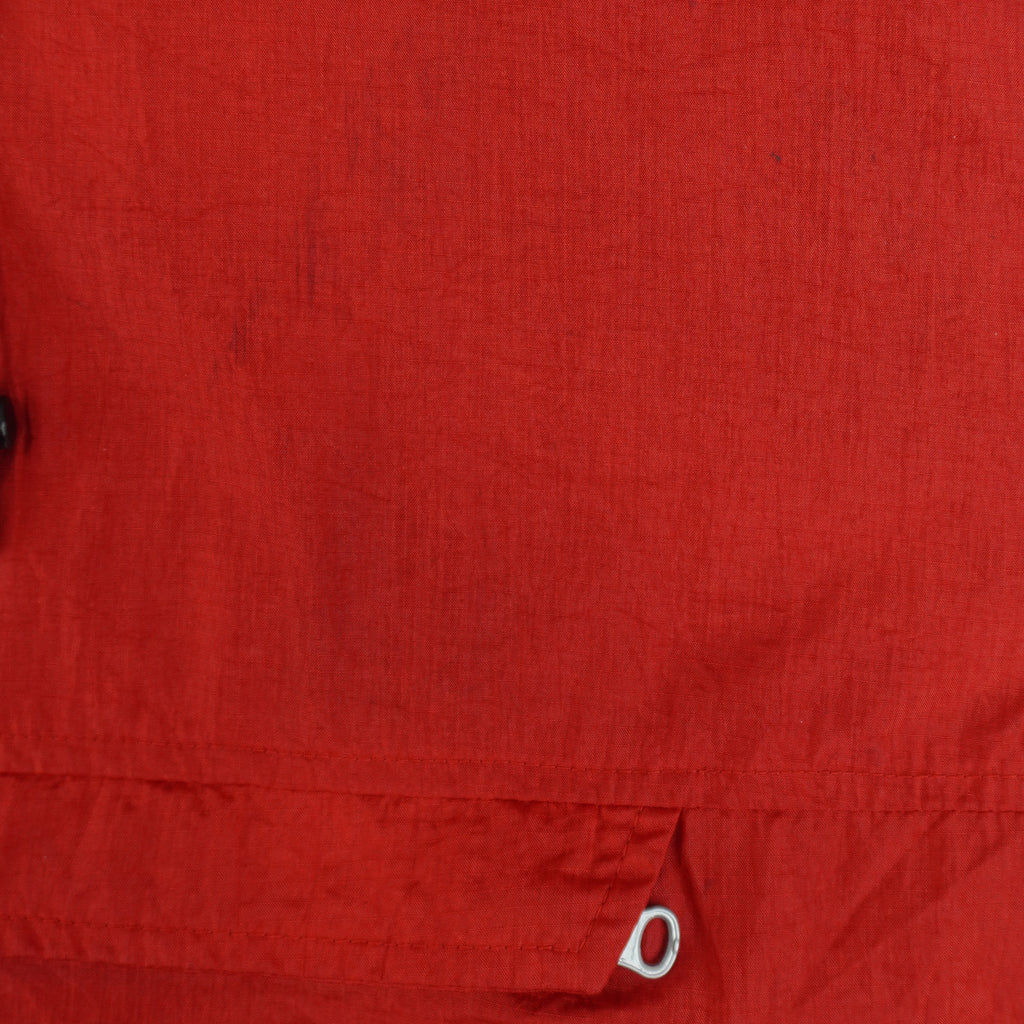 Vintage (Marlboro) - Red 1/4 Zip Pullover Packable Windbreaker 1990s X-Large Vintage Retro