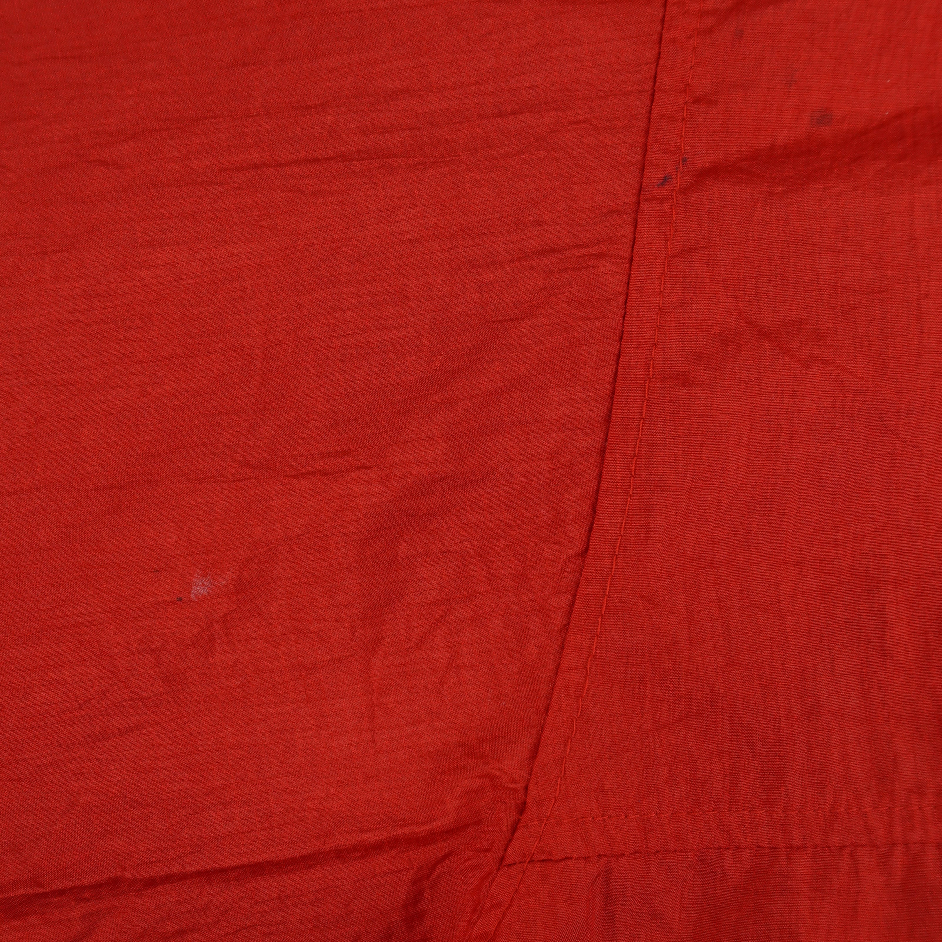 Vintage (Marlboro) - Red 1/4 Zip Pullover Packable Windbreaker 1990s X-Large Vintage Retro