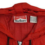 Vintage (Marlboro) - Red 1/4 Zip Pullover Packable Windbreaker 1990s X-Large Vintage Retro