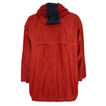 Tommy Hilfiger - Red Athletics 1/4 Zip-Up Hooded Windbreaker 1990s Large Vintage Retro