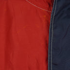 Tommy Hilfiger - Red Athletics 1/4 Zip-Up Hooded Windbreaker 1990s Large Vintage Retro