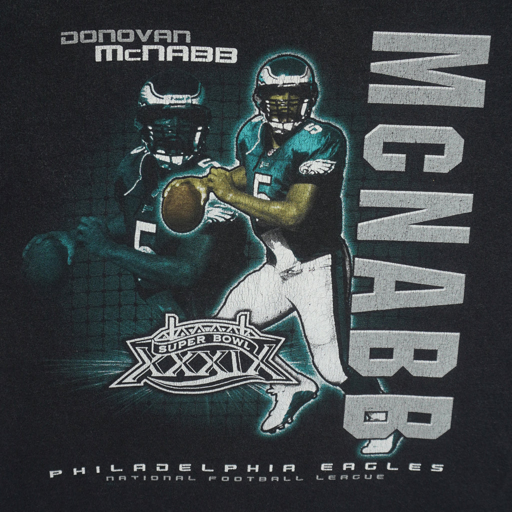 NFL (Majestic) - Philadelphia Eagles MCNABB #5 T-Shirt 2000s Large Vintage Retro Football