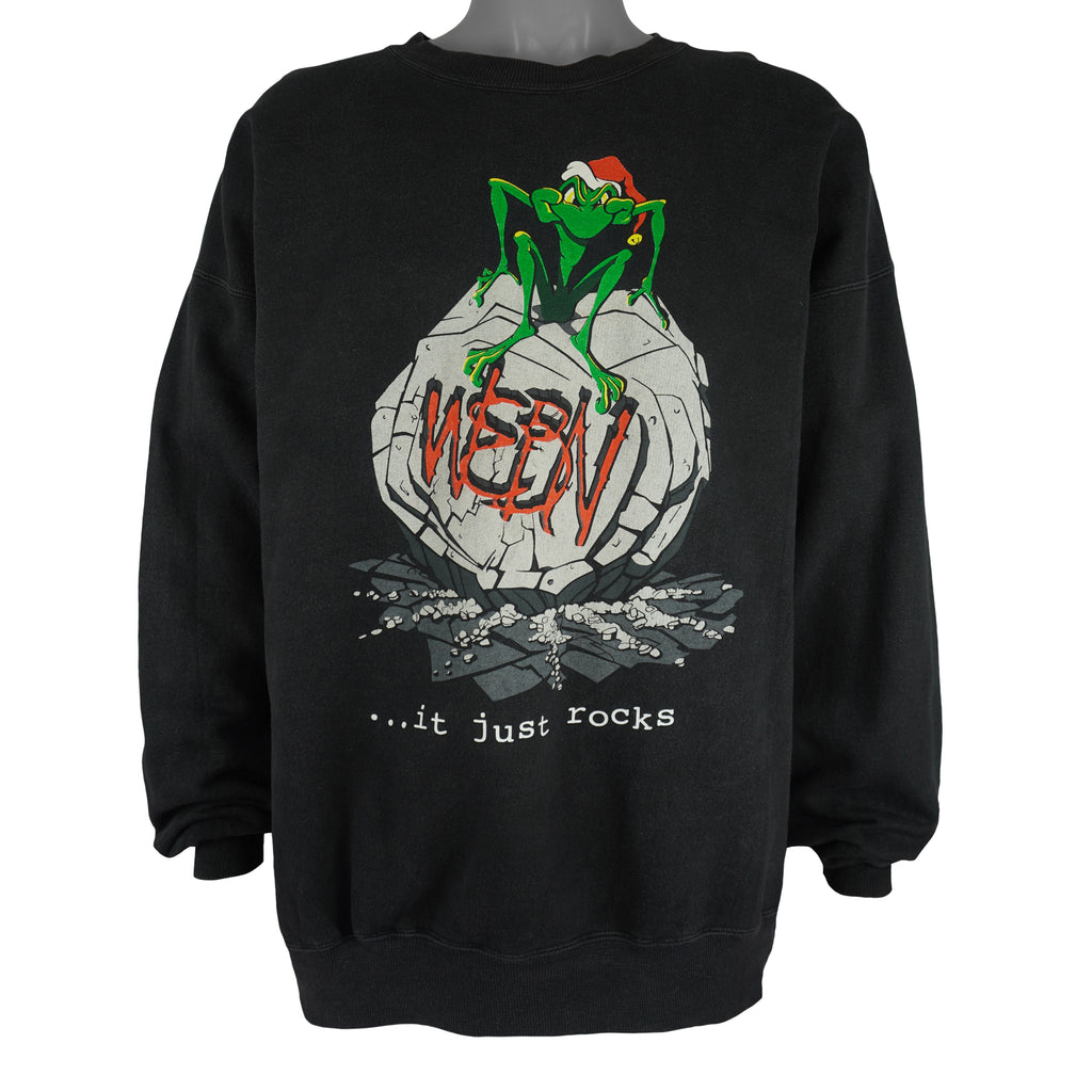 Vintage - WEBN Cincinnati Rock Radio Station Crew Neck Sweatshirt 1990s X-Large Vintage Retro