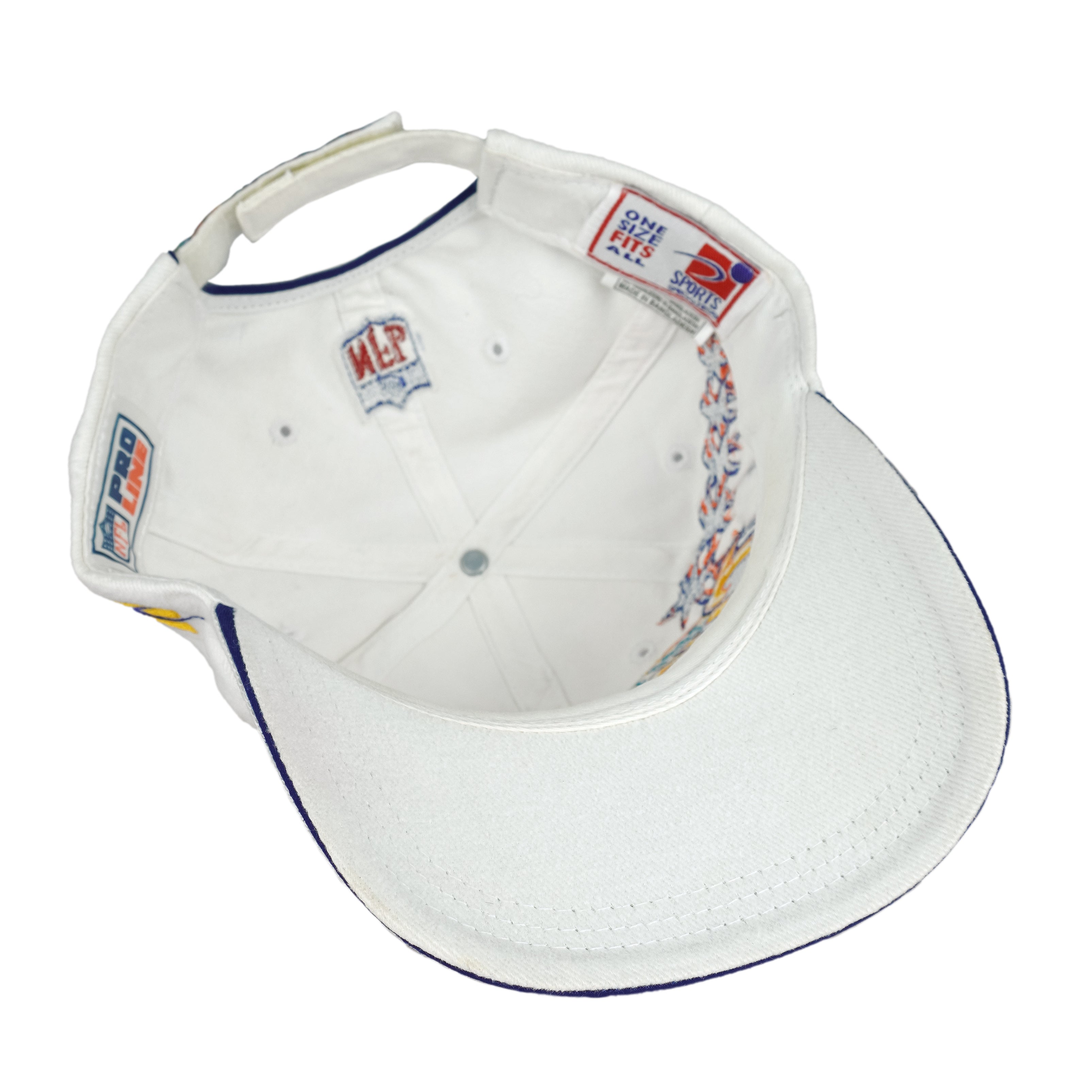 NFL (Sports Specialties) - Denver Broncos Miami Bound Embroidered Strapback Hat 1998 OSFA Vintage Retro Football