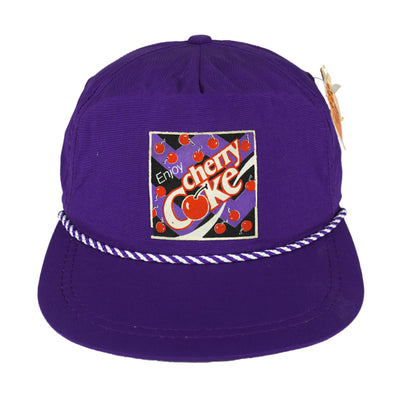 Vintage (K-Products) - Enjoy Cherry Coke Drawstring Hat 1990s OSFA
