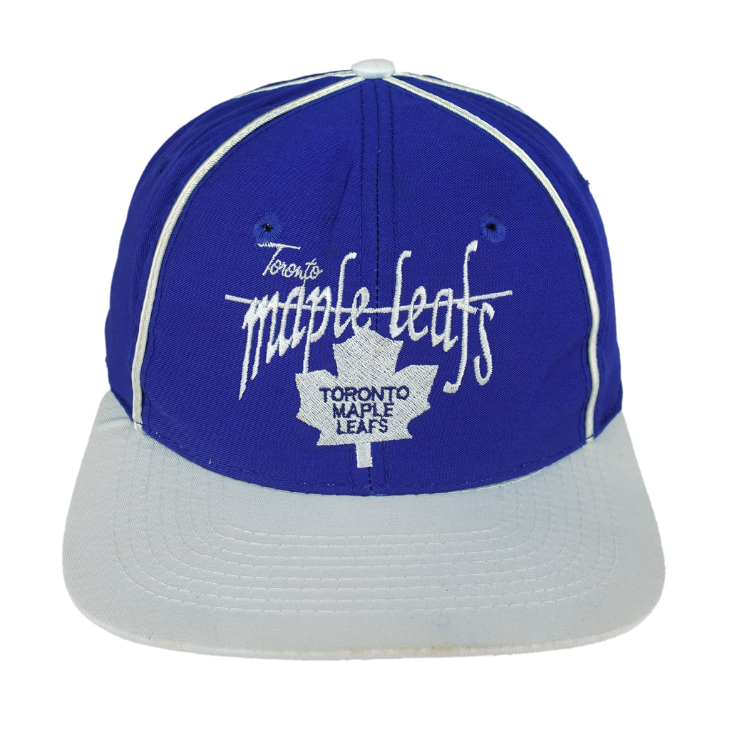 NHL (The game) - Toronto Maple Leafs Embroidered Snapback Hat 1990s OSFA Vintage Retro Hockey