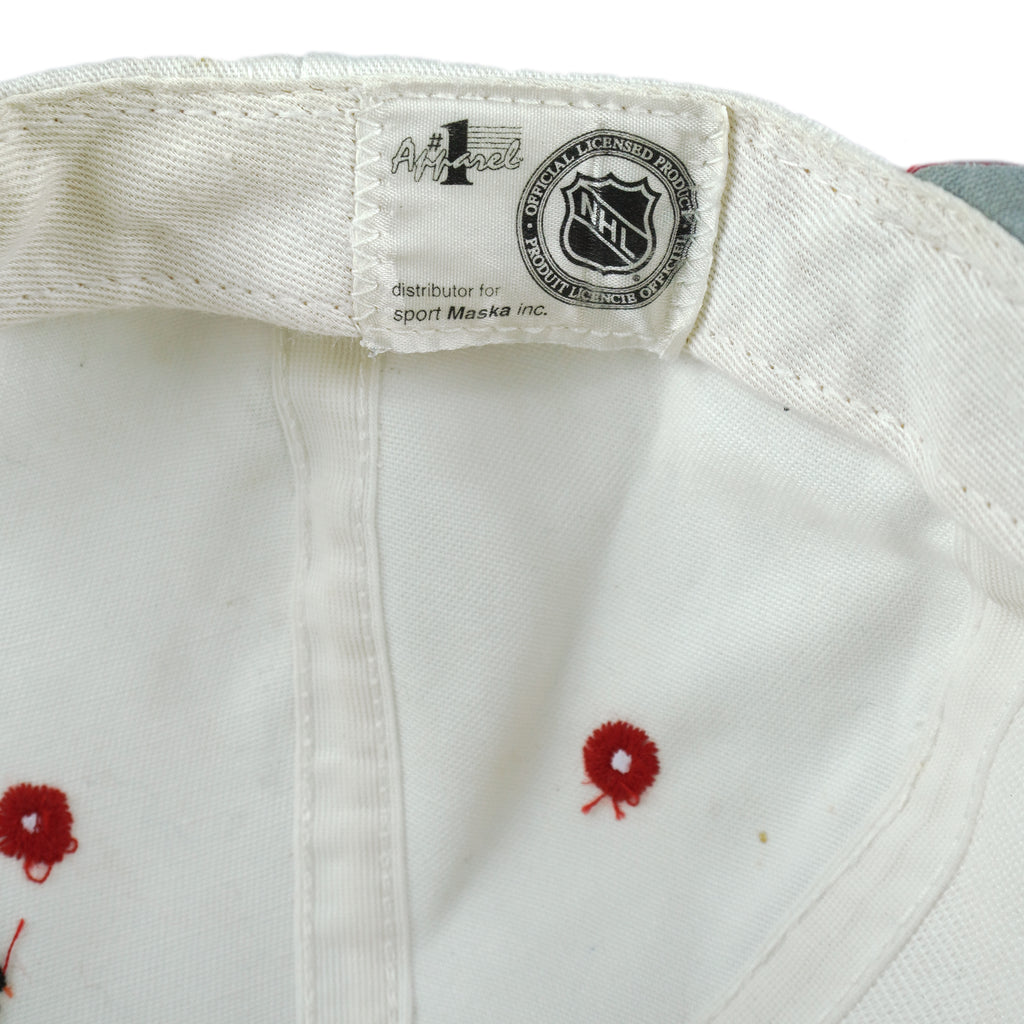 NHL (#1 Apparel) - Chicago Blackhawks Embroidered Snapback Hat 1990s OSFA