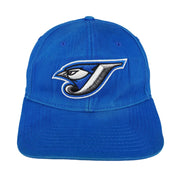 MLB (American Needle) - Toronto Blue Jays Big Logo Strapback Hat 1990s OSFA Vintage Retro Baseball