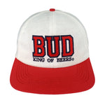 Budweiser - King of Beers Embroidered Snapback Hat 1990s OSFA Vintage Retro