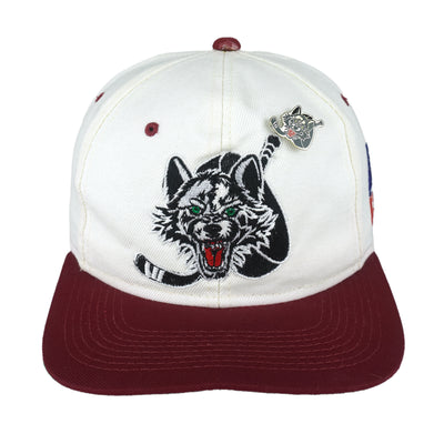 NHL - Chicago Wolves Embroidered Snapback Hat 1990s OSFA