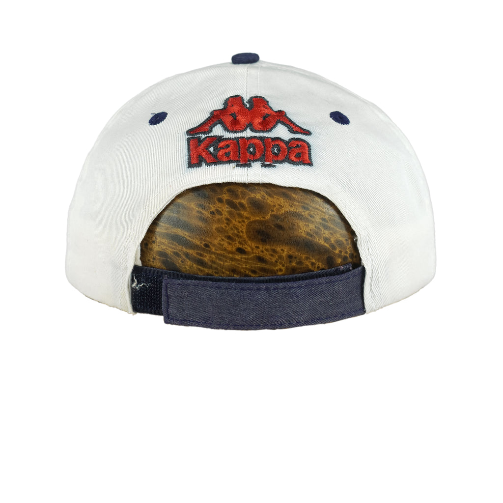 Kappa - Athletic Spell-Out Strapback Hat 1990s OSFA Vintage Retro