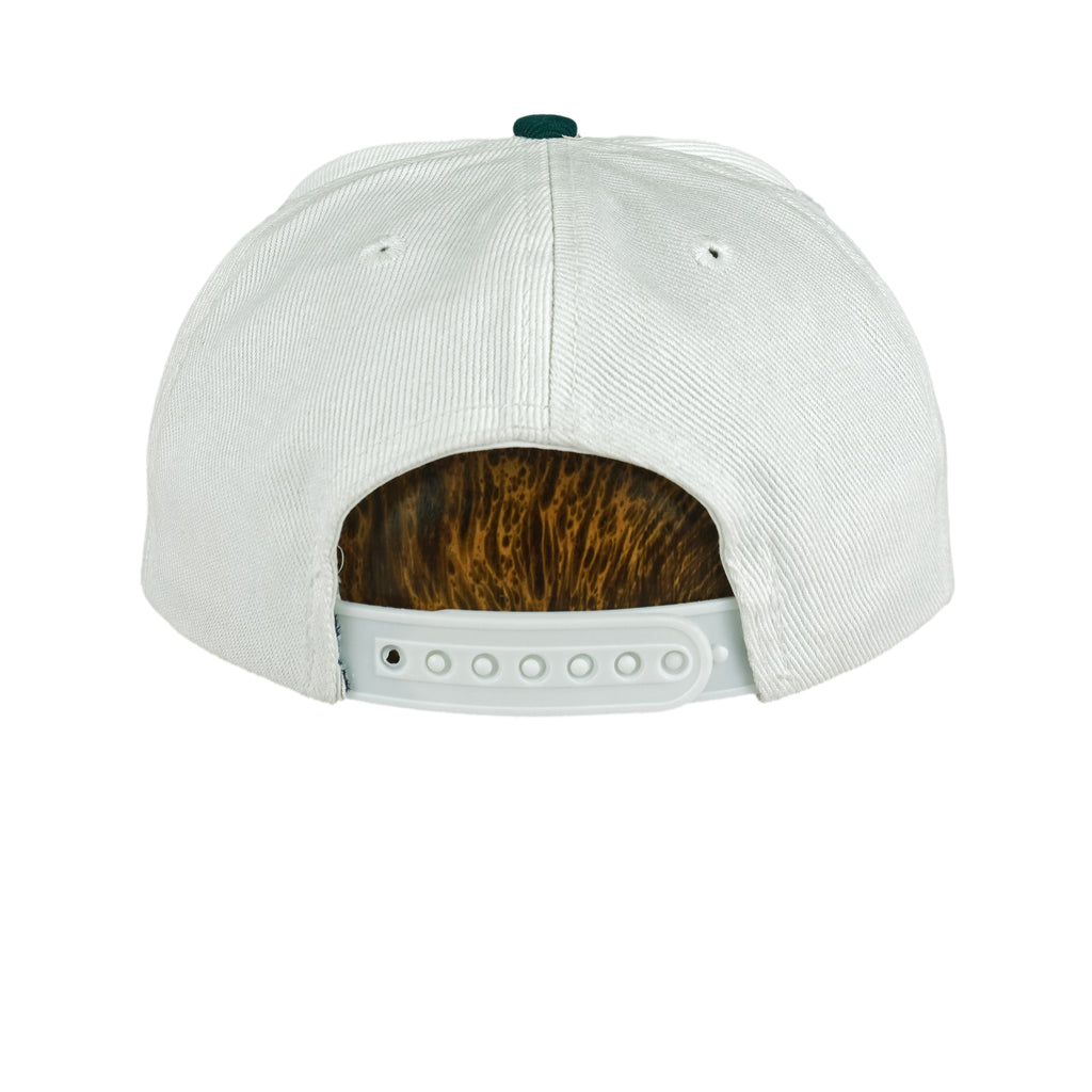 Nike - White Big Logo Snapback Hat 1990s OSFA Vintage Retro