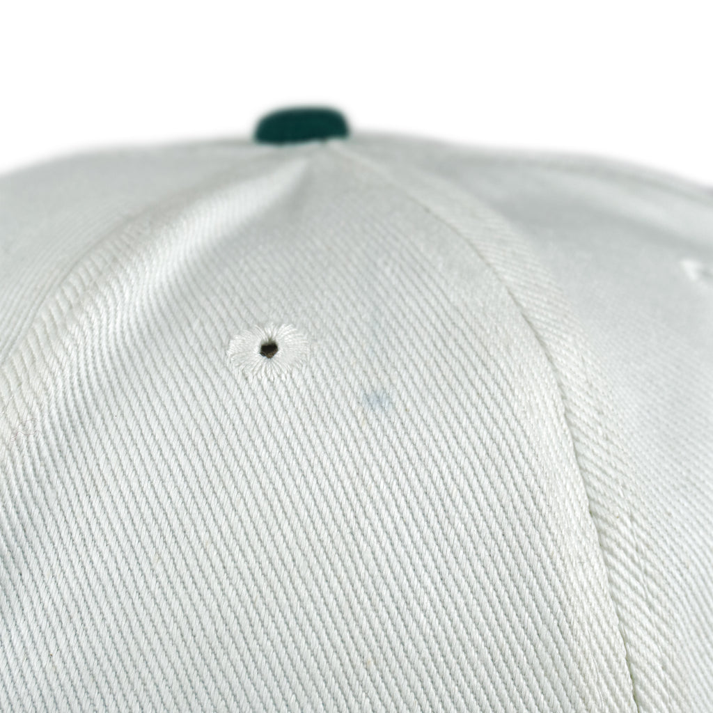 Nike - White Big Logo Snapback Hat 1990s OSFA Vintage Retro