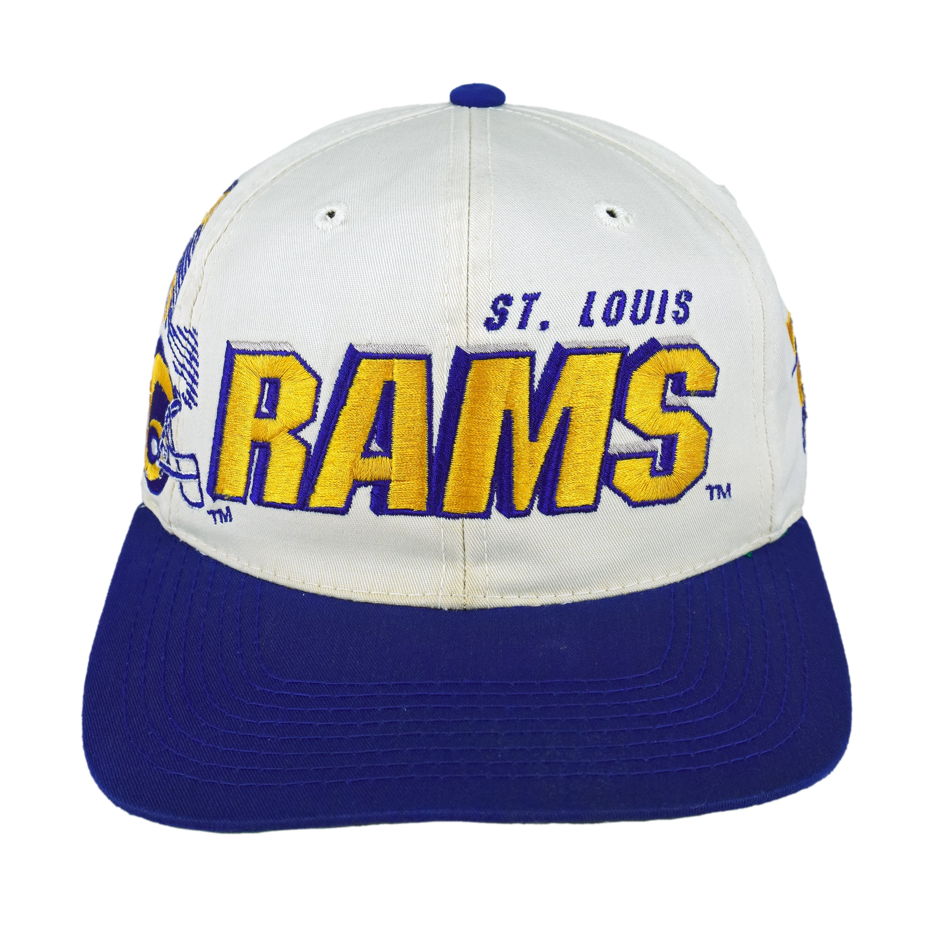 NFL (Sports Specialties) - St. Louis Rams Snapback Hat 1999 OSFA Vintage Retro Football